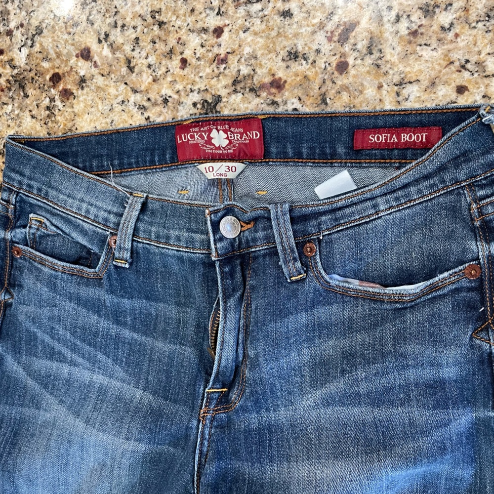 Lucky boot cut jeans.